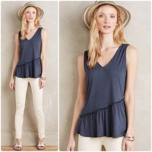 Anthropologie Pomona Peplum Tank by Dolan